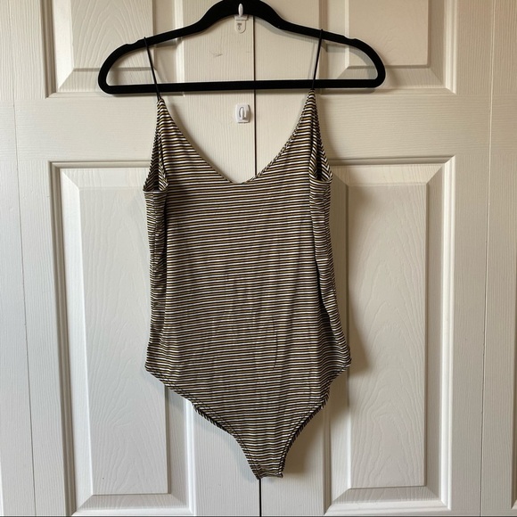 Gaze Striped Bodysuit Size Medium - Picture 4 of 8